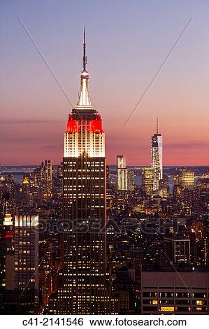 Overview of Manhattan from Rockefeller Center. New York City. NY, USA. View Large Photo Image Stock Photograph - Overview of Manhattan from Rockefeller Center. New York City. NY, USA.. Fotosearch