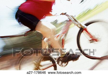Stock Photograph - Overweight cyclist. Fotosearch