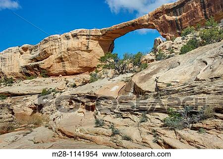 Owachomo Bridge, Natural Bridges National Monument Utah View Large Photo Image Picture - Owachomo Bridge, Natural Bridges National Monument Utah. Fotosearch