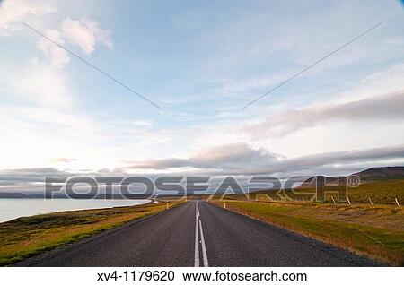 Oxarfjordur coastline road North Iceland View Large Photo Image Stock Image - Oxarfjordur coastline road North Iceland. Fotosearch