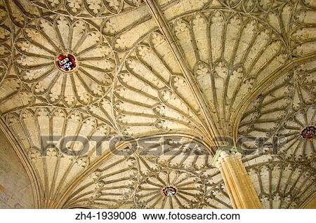 Oxford England Uk Christ Church College Fan Vaulted