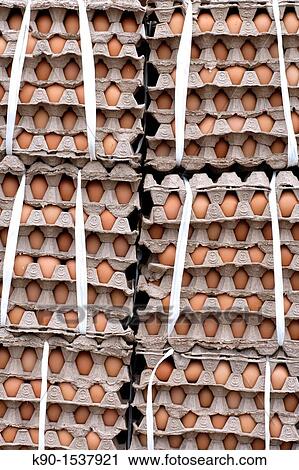 Packets of brown eggs packed in cartons in a market stall in Wamena, Papua, Indonesia, South East Asia View Large Photo Image Stock Image - Packets of brown eggs packed in cartons in a market stall in Wamena, Papua, Indonesia, South East Asia. Fotosearch