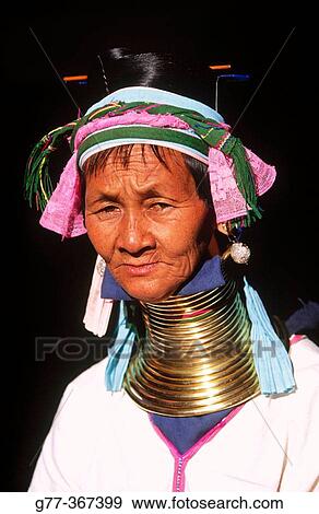 Padaung tribe woman. Inle Lake. Shan State. Myanmar. View Large Photo Image Stock Photo - Padaung tribe woman. Inle Lake. Shan State. Myanmar.. Fotosearch
