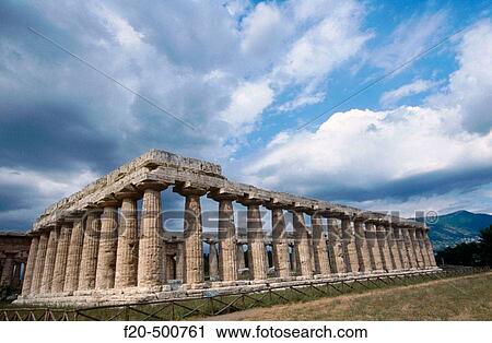 Paestum. Hera Temple or basilica. Campania. Italy. View Large Photo Image Stock Image - Paestum. Hera Temple or basilica. Campania. Italy.. Fotosearch
