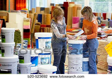 Paint pots, carpets. Paint and decoration shop. Eibar, Gipuzkoa, Euskadi. Spain. View Large Photo Image Stock Image - Paint pots, carpets. Paint and decoration shop. Eibar, Gipuzkoa, Euskadi. Spain.. Fotosearch