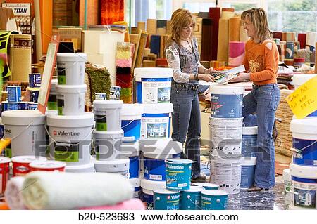 Paint pots, carpets. Paint and decoration shop. Eibar, Gipuzkoa, Euskadi. Spain. View Large Photo Image Stock Image - Paint pots, carpets. Paint and decoration shop. Eibar, Gipuzkoa, Euskadi. Spain.. Fotosearch