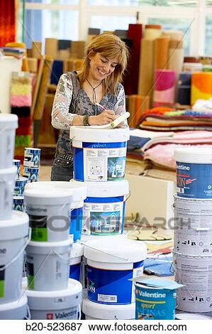 Paint pots. Paint and decoration shop. Eibar, Gipuzkoa, Euskadi. Spain. View Large Photo Image Stock Photo - Paint pots. Paint and decoration shop. Eibar, Gipuzkoa, Euskadi. Spain.. Fotosearch