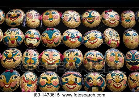 Painted ceremonial masks View Large Photo Image Stock Photography - Painted ceremonial masks. Fotosearch