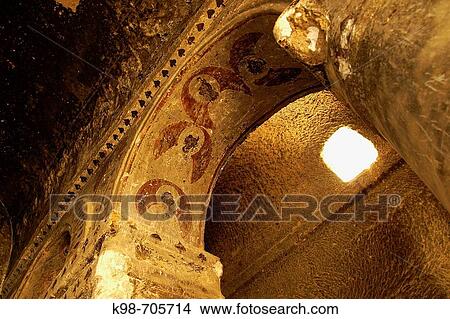 Picture - Painted church at Selime Monastery. Cappadocia. Turkey.. Fotosearch
