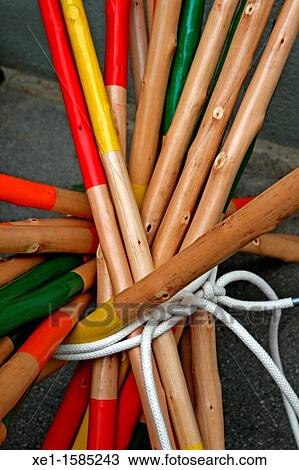 painted sticks, children's game. View Large Photo Image Stock Image - painted sticks, children's game.. Fotosearch