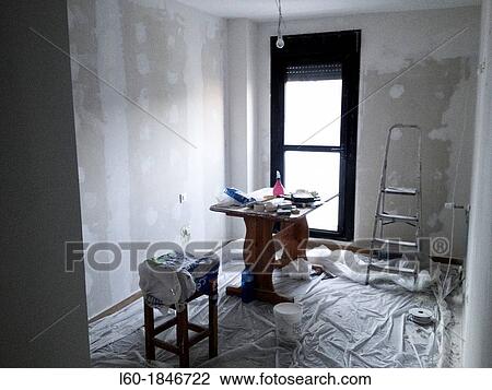 Painting new room View Large Photo Image Stock Image - Painting new room. Fotosearch