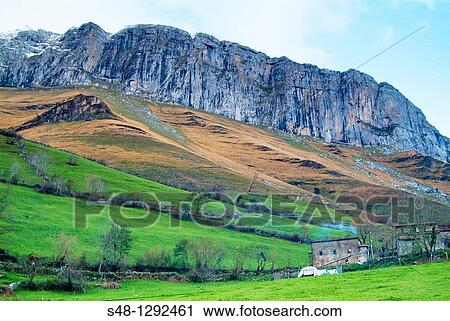 Paisaje rural en As? n Cantabr? a Espaa Europa View Large Photo Image Stock Image - Paisaje rural en As? n Cantabr? a Espaa Europa. Fotosearch