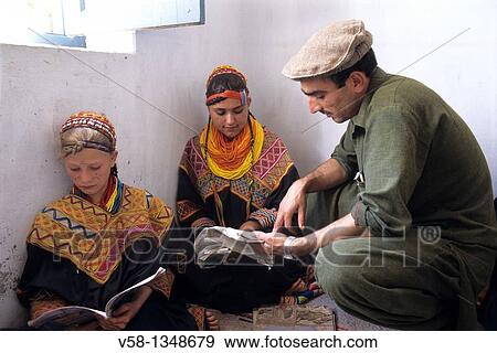 Pakistan, Kalash Valleys, Bumburet valley, Anish village, Kalasha school View Large Photo Image Stock Photo - Pakistan, Kalash Valleys, Bumburet valley, Anish village, Kalasha school. Fotosearch