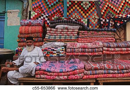 Stock Photograph - Pakistan, Sind Region, Karachi, Saddar Bazaar.. Fotosearch