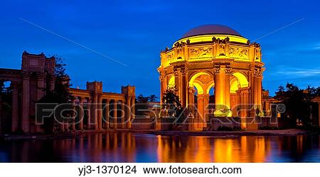 Palace of Fine Arts at night, San Francisco, California, USA View Large Photo Image Picture - Palace of Fine Arts at night, San Francisco, California, USA. Fotosearch