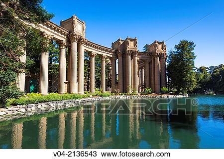 Stock Image - Palace of Fine Arts in San Francisco, California, USA. Fotosearch