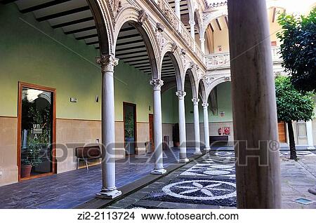 Palace of Jabalquinto, XVth century, Renaissance courtyard, Baeza, Jaen province, Spain View Large Photo Image Picture - Palace of Jabalquinto, XVth century, Renaissance courtyard, Baeza, Jaen province, Spain. Fotosearch