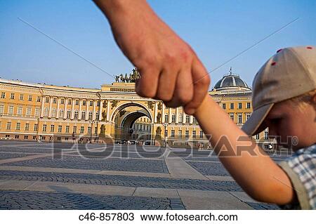 Stock Image - Palace Square. St. Petersburg. Russia.. Fotosearch