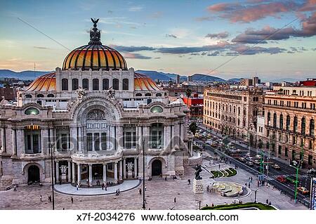 Stock Photograph - Palacio de Bellas Artes, Mexico City, Mexico.. Fotosearch