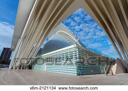 Picture - Palacio de Exposiciones y Congresos. Oviedo, Asturias, Spain, Europe.. Fotosearch