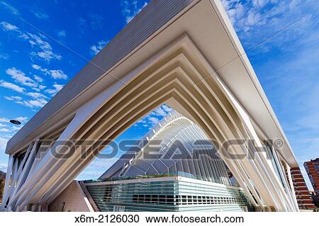 Stock Image - Palacio de Exposiciones y Congresos. Oviedo, Asturias, Spain, Europe.. Fotosearch