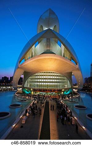 Palacio de las Artes Reina Sofia, City of Arts and Sciences by Santiago Calatrava, Valencia. Comunidad Valenciana, Spain View Large Photo Image Stock Photo - Palacio de las Artes Reina Sofia, City of Arts and Sciences by Santiago Calatrava, Valencia. Comunidad Valenciana, Spain. Fotosearch