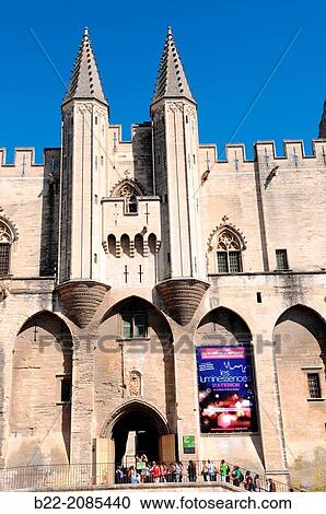 Palais des Papes, Papal Palace, Avignon, Vaucluse, Provence-Alpes-C? te d? Azur, France. View Large Photo Image Stock Image - Palais des Papes, Papal Palace, Avignon, Vaucluse, Provence-Alpes-C? te d? Azur, France.. Fotosearch