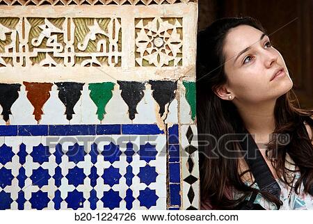 Palais La Bahia, Medina de Marrakech, Morocco. View Large Photo Image Stock Photograph - Palais La Bahia, Medina de Marrakech, Morocco.. Fotosearch