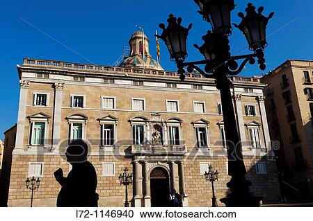Palau de la Generalitat, Pla? a Sant Jaume, Gothic quarter, Barcelona, Catalonia, Spain View Large Photo Image Stock Image - Palau de la Generalitat, Pla? a Sant Jaume, Gothic quarter, Barcelona, Catalonia, Spain. Fotosearch