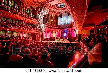 Palau de la Msica Barcelona View Large Photo Image Picture - Palau de la Msica Barcelona. Fotosearch