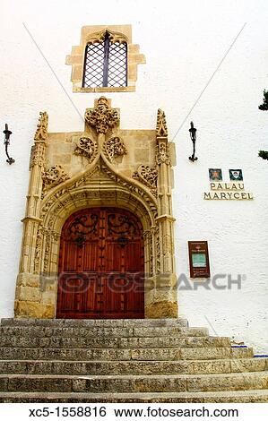 Stock Photograph - Palau Marycel, Sitges, Barcelona, Catalonia, Spain. Fotosearch