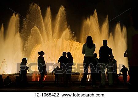 Palau Nacional and Magic fountain at Montjuich, Barcelona, Catalonia, Spain View Large Photo Image Stock Image - Palau Nacional and Magic fountain at Montjuich, Barcelona, Catalonia, Spain. Fotosearch
