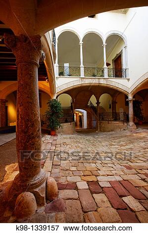 Stock Photo - Palau Solleric, 1763 Passeig des Born Historical Center, Palma, Mallorca Baleares, Spain. Fotosearch