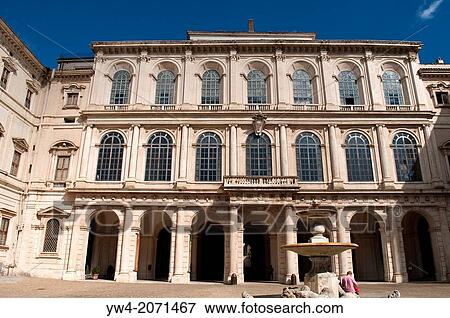 Palazzo Barberini facade, Rome, Italy. View Large Photo Image Stock Photo - Palazzo Barberini facade, Rome, Italy.. Fotosearch