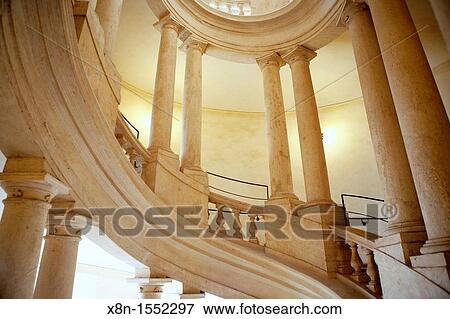 Palazzo Barberini, staircase by F Borromini 1631-1633, Rome, Italy View Large Photo Image Stock Photo - Palazzo Barberini, staircase by F Borromini 1631-1633, Rome, Italy. Fotosearch