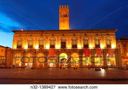 Palazzo del Podest?, Piazza Maggiore main square, Bologna, Emilia-Romagna, Italy View Large Photo Image Stock Photo - Palazzo del Podest?, Piazza Maggiore main square, Bologna, Emilia-Romagna, Italy. Fotosearch