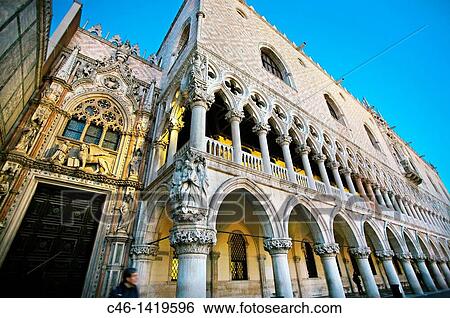 Palazzo Ducale, St Mark's Square piazza San Marco, Venice, Veneto, Italy View Large Photo Image Stock Photograph - Palazzo Ducale, St Mark's Square piazza San Marco, Venice, Veneto, Italy. Fotosearch