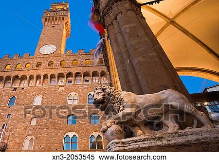 Palazzo Vecchio, Old Palace, Loggia dei Lanzi, Piazza della Signoria, Florence, Tuscany, Italy. View Large Photo Image Stock Photography - Palazzo Vecchio, Old Palace, Loggia dei Lanzi, Piazza della Signoria, Florence, Tuscany, Italy.. Fotosearch