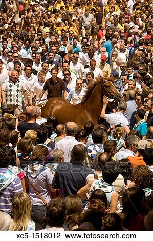 Stock Image - Palio, Siena, Tuscany, Italy. Fotosearch