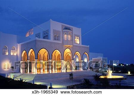 Stock Photo - Palm Beach Palace hotel, Djerba island, Tunisia, North Africa.. Fotosearch