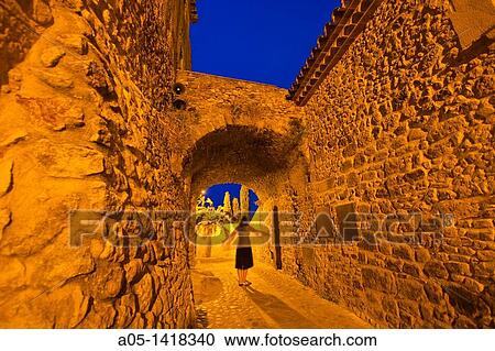 Stock Image - Pals, Baix Emporda, Costa Brava, Girona province, Catalonia, Spain.. Fotosearch
