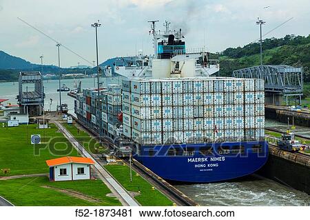 Panama Canal, Panama City, Panama, Central America, America. View Large Photo Image Stock Image - Panama Canal, Panama City, Panama, Central America, America.. Fotosearch