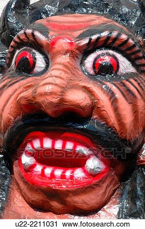 Panjim, Goa, India: papier-mach? monster to be burnt during the night of the Diwali Festival View Large Photo Image Stock Image - Panjim, Goa, India: papier-mach? monster to be burnt during the night of the Diwali Festival. Fotosearch