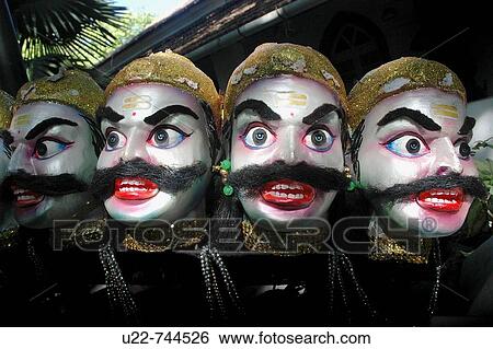 Stock Photograph - Panjim Goa, India, papier mache puppet during the Shigmotsav feast. Fotosearch