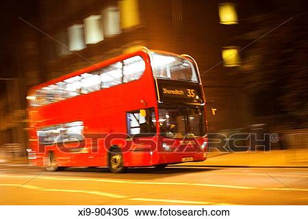 Panning shot of a double decker bus, London, England, United Kingdom View Large Photo Image Stock Photography - Panning shot of a double decker bus, London, England, United Kingdom. Fotosearch
