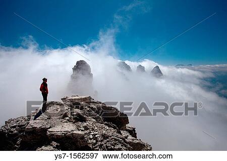 Panoramic view from the top of Sfornioi nord peak in the Belluno Dolomites, Unesco world natural heritage site, Italy, Europe View Large Photo Image Stock Photo - Panoramic view from the top of Sfornioi nord peak in the Belluno Dolomites, Unesco world natural heritage site, Italy, Europe. Fotosearch