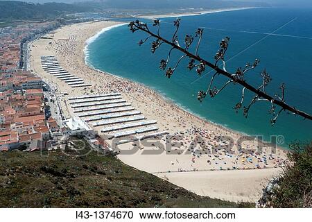 Panoramic view of Nazare, prata coast, portugal View Large Photo Image Stock Image - Panoramic view of Nazare, prata coast, portugal. Fotosearch