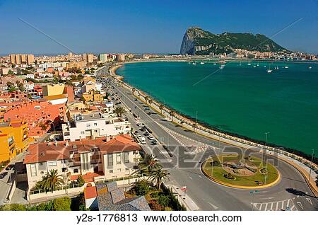 Panoramic view with Rock of Gibraltar, La Linea de la Concepcion, Cadiz-province, Spain View Large Photo Image Stock Image - Panoramic view with Rock of Gibraltar, La Linea de la Concepcion, Cadiz-province, Spain. Fotosearch