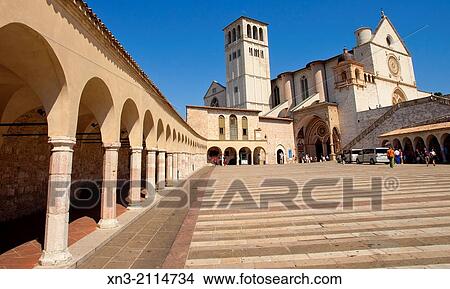 Papal Basilica of Saint Francis of Assisi, Basilica Papale di San Francesco Assis, UNESCO World Heritage site, Perugia province, Umbria, Italy, Europe. View Large Photo Image Picture - Papal Basilica of Saint Francis of Assisi, Basilica Papale di San Francesco Assis, UNESCO World Heritage site, Perugia province, Umbria, Italy, Europe.. Fotosearch