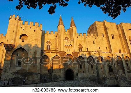 Papal Palace Palais des Papes Avignon Vaucluse Provence-Alpes-C? te d? Azur Rhone valley Provence France View Large Photo Image Stock Image - Papal Palace Palais des Papes Avignon Vaucluse Provence-Alpes-C? te d? Azur Rhone valley Provence France. Fotosearch